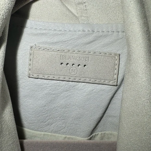 Blank NYC Faux Leather Moto Jacket, like New size Medium, cream color - Picture 4 of 9